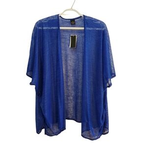 Royal Blue Sheer Top Cover‎ Up New OSFM